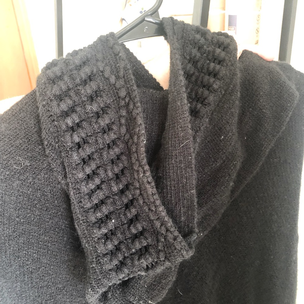 Black Knitted Shawl